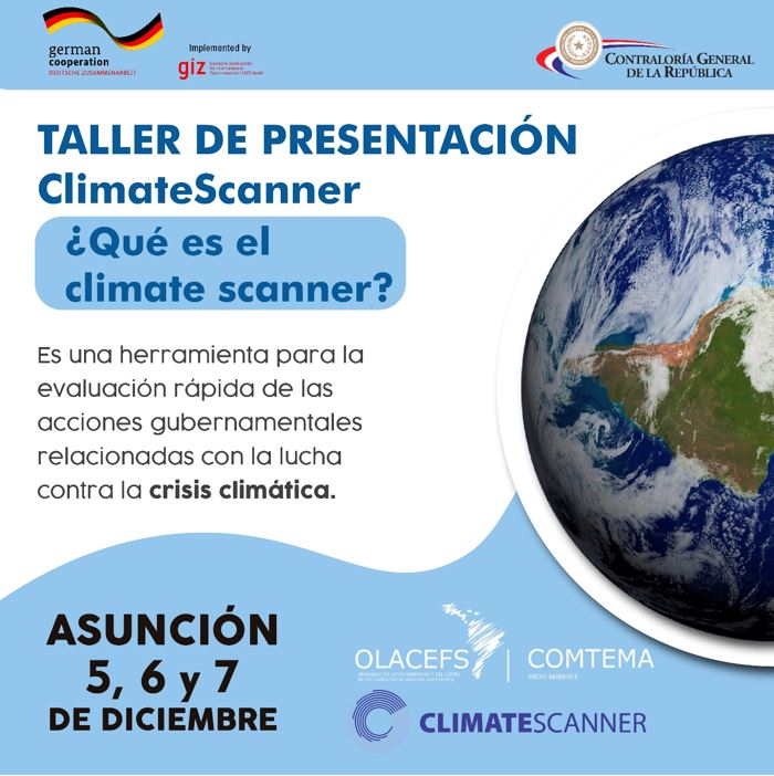 Taller sobre cambio climático será realizado en Asunción con representantes de distintas EFS de la región