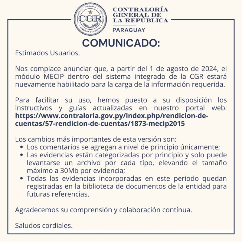 Comunicado Declaración Jurada
