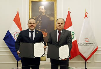 Paraguay y Perú ratifican convenio de cooperación entre Contralorías para fortalecer el control y la fiscalización